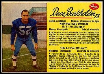 73 Dave Burkholder